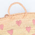 Sweet Hearts Embroidered Basket - Handwoven Love-Inspired Tote 💕